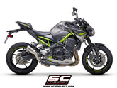 SC Project CR-T Titanium Exhaust with Carbon Protection - Kawasaki Z900 (2020)